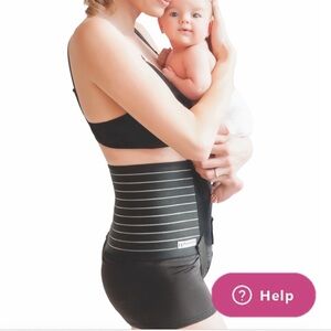 Mama Strut Postpartum Support Brace Womens Size Small Black Pelvic Control